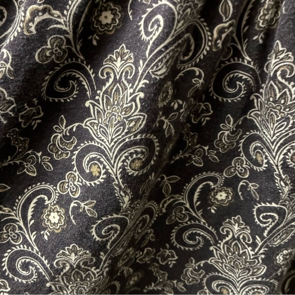 Free People Ponte de Roma Brown Paisley Floral Skater Dress S - Picture 9 of 13